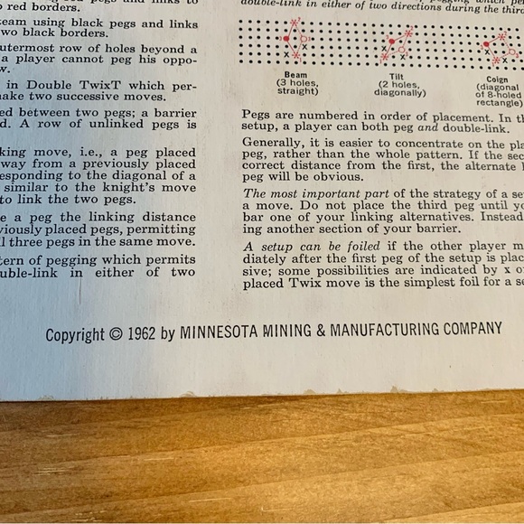 Vintage 1962 TwixT Board Game 3M Alex Randolph - Picture 8 of 12